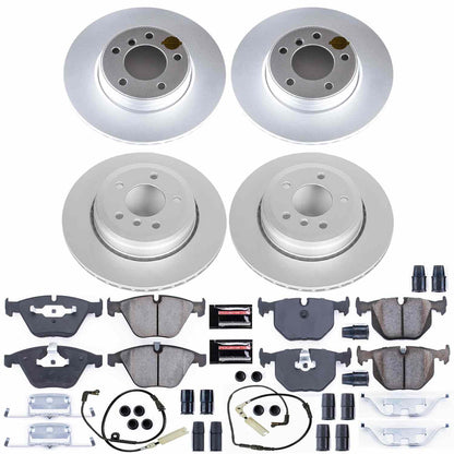 PowerStop Power Stop 06-07 BMW 525i Front & Rear Z23 Evolution Sport Coated Brake Kit CRK5765