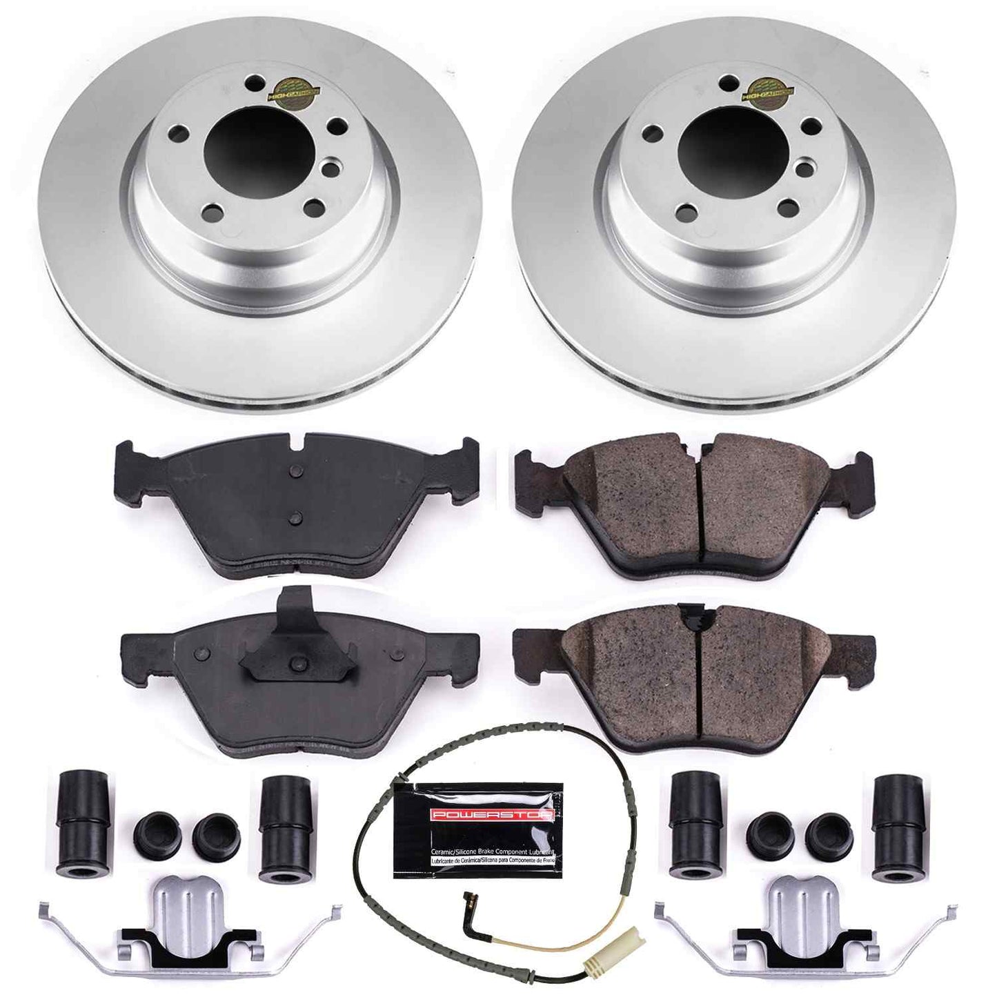 PowerStop Power Stop 2006 BMW 330xi Front Z23 Evolution Sport Coated Brake Kit CRK5767