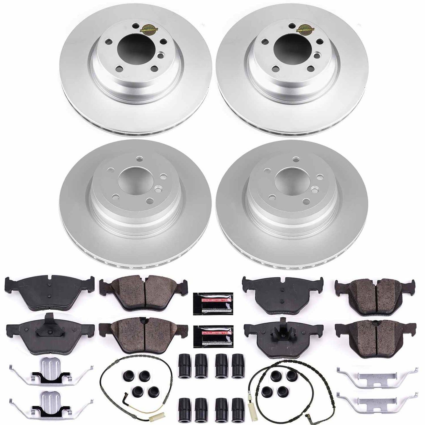PowerStop Power Stop 2006 BMW 330xi Front & Rear Z23 Evolution Sport Coated Brake Kit CRK5768