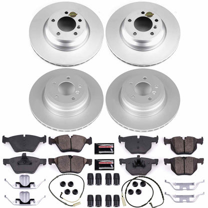 PowerStop Power Stop 2006 BMW 330xi Front & Rear Z23 Evolution Sport Coated Brake Kit CRK5768