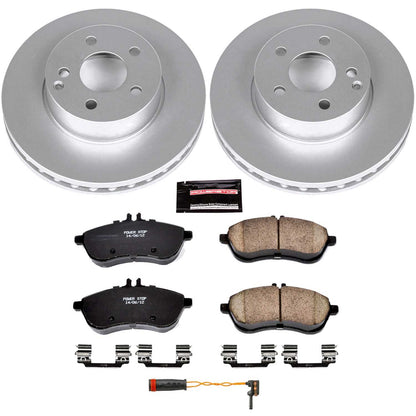 PowerStop Power Stop 12-15 Mercedes-Benz C250 Front Z23 Evolution Sport Coated Brake Kit CRK5790