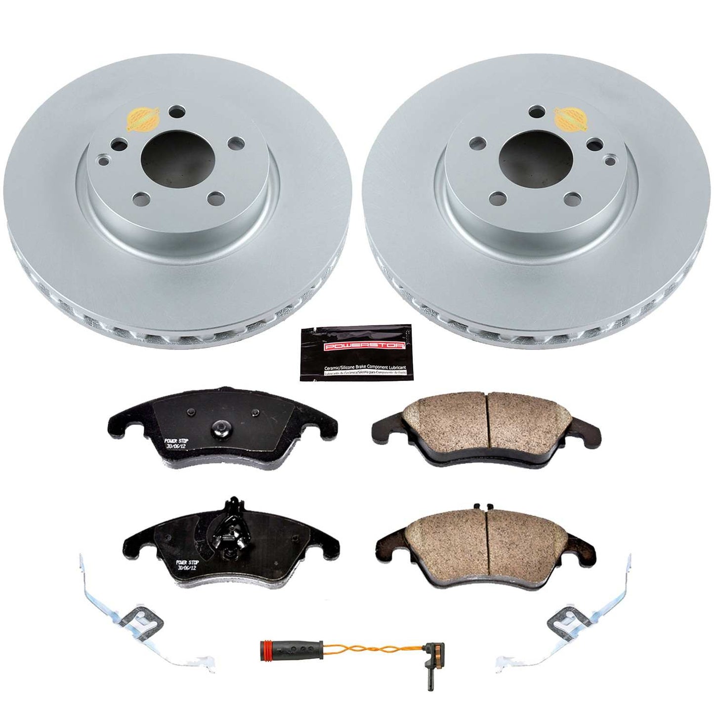 PowerStop Power Stop 13-14 Mercedes-Benz C300 Front Z23 Evolution Sport Coated Brake Kit CRK5792