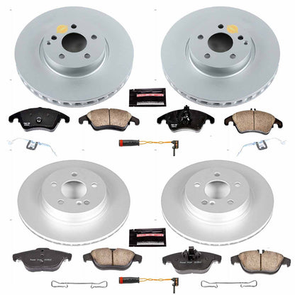 PowerStop Power Stop 13-14 Mercedes-Benz C300 Front & Rear Z23 Evolution Sport Coated Brake Kit CRK5793