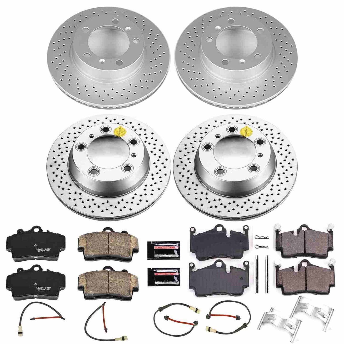 PowerStop Power Stop 05-08 Porsche Boxster Front & Rear Z23 Evolution Sport Coated Brake Kit CRK5794