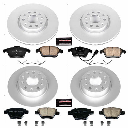 PowerStop Power Stop 12-15 Volkswagen Passat Front & Rear Z23 Evolution Sport Coated Brake Kit CRK5803