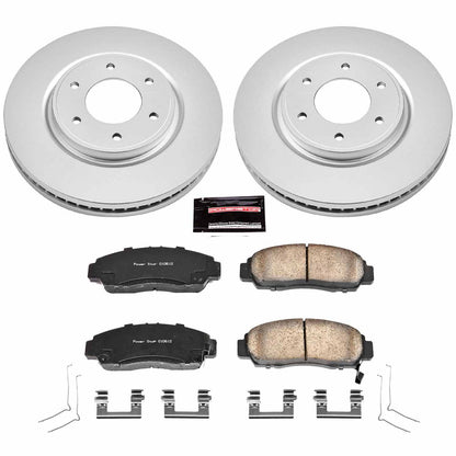 PowerStop Power Stop 12-15 Nissan Armada Front Z17 Evolution Geomet Coated Brake Kit CRK5821