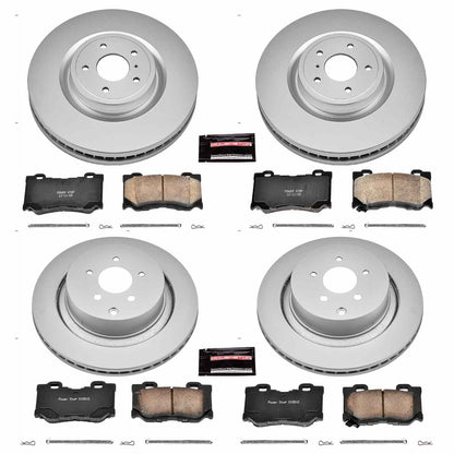 PowerStop Power Stop 09-13 Infiniti FX50 Front & Rear Z17 Evolution Geomet Coated Brake Kit CRK5823