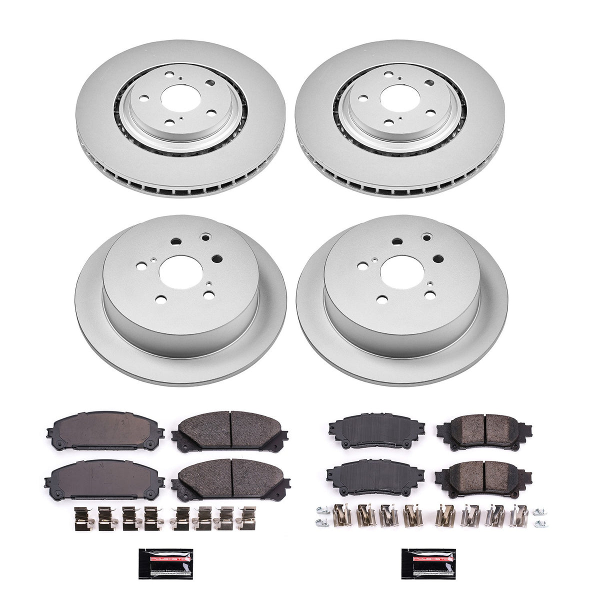 PowerStop Power Stop 10-15 Lexus RX350 Front & Rear Z17 Evolution Geomet Coated Brake Kit CRK5828