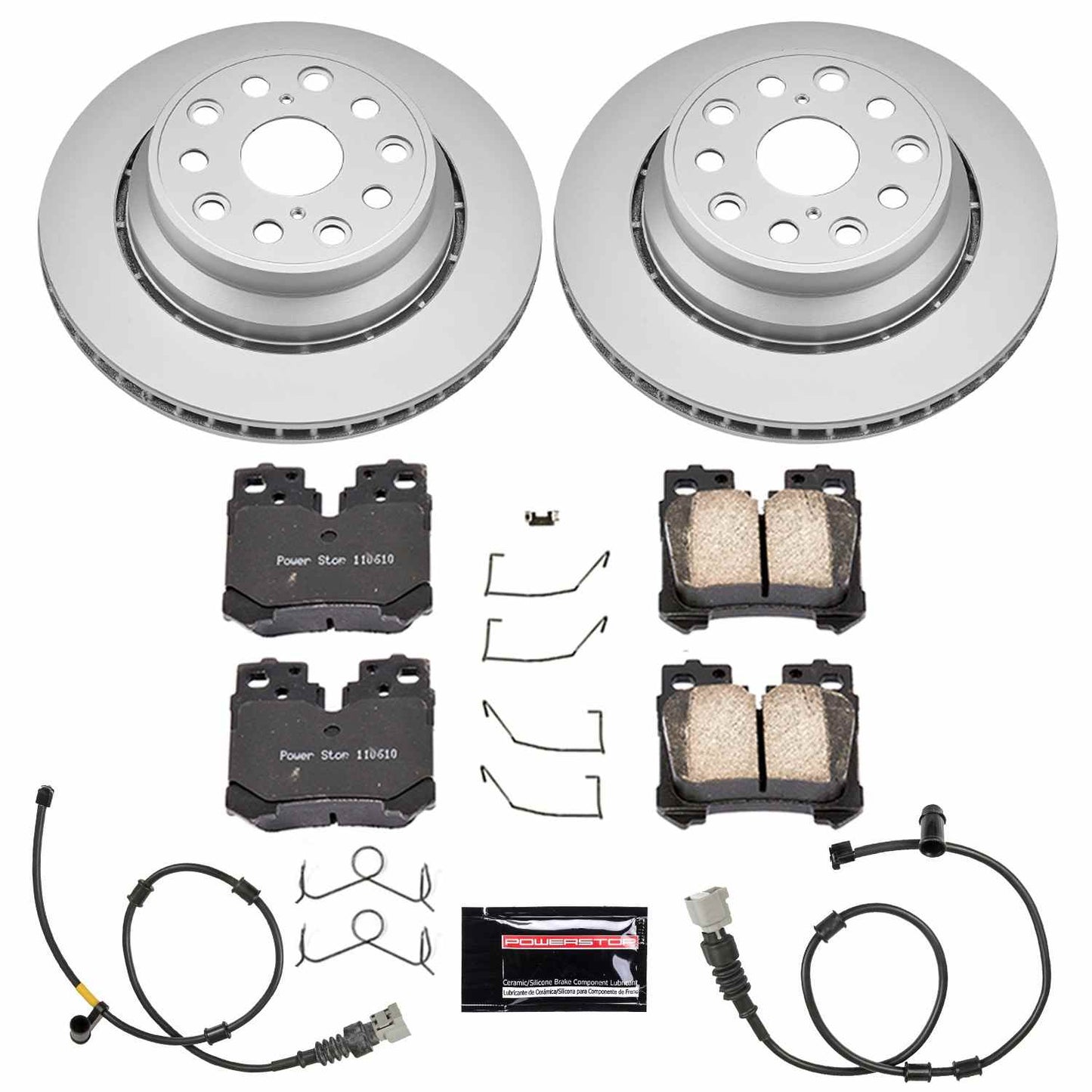 PowerStop Power Stop 10-17 Lexus LS460 Rear Z17 Evolution Geomet Coated Brake Kit CRK5840