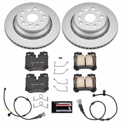 PowerStop Power Stop 10-17 Lexus LS460 Rear Z17 Evolution Geomet Coated Brake Kit CRK5840