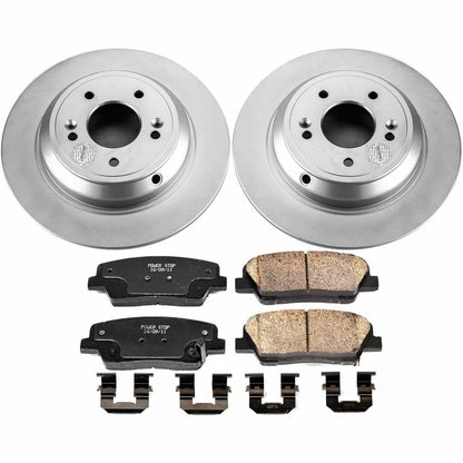 PowerStop Power Stop 2009 Hyundai Genesis Rear Z17 Evolution Geomet Coated Brake Kit CRK5847