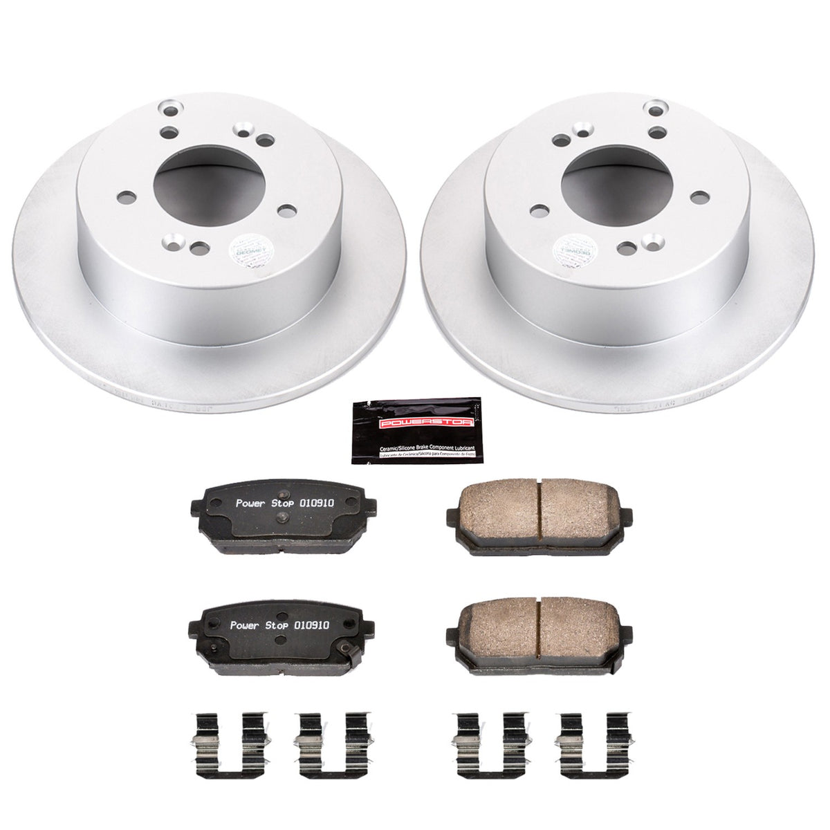 PowerStop Power Stop 07-10 Kia Rondo Rear Z17 Evolution Geomet Coated Brake Kit CRK5853