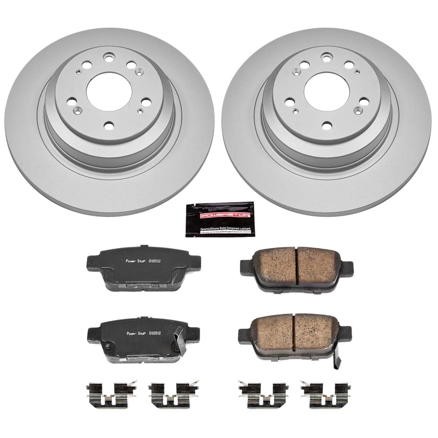 PowerStop Power Stop 09-14 Acura TL Rear Z17 Evolution Geomet Coated Brake Kit CRK5854