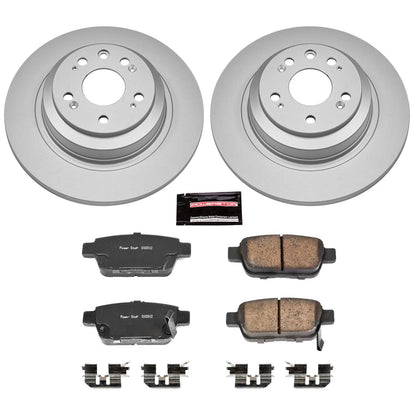 PowerStop Power Stop 09-14 Acura TL Rear Z17 Evolution Geomet Coated Brake Kit CRK5854
