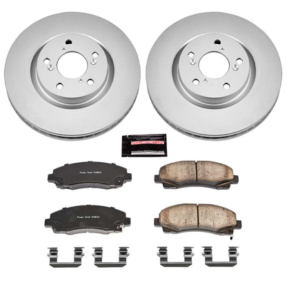 PowerStop Power Stop 09-14 Acura TL Front Z17 Evolution Geomet Coated Brake Kit CRK5855