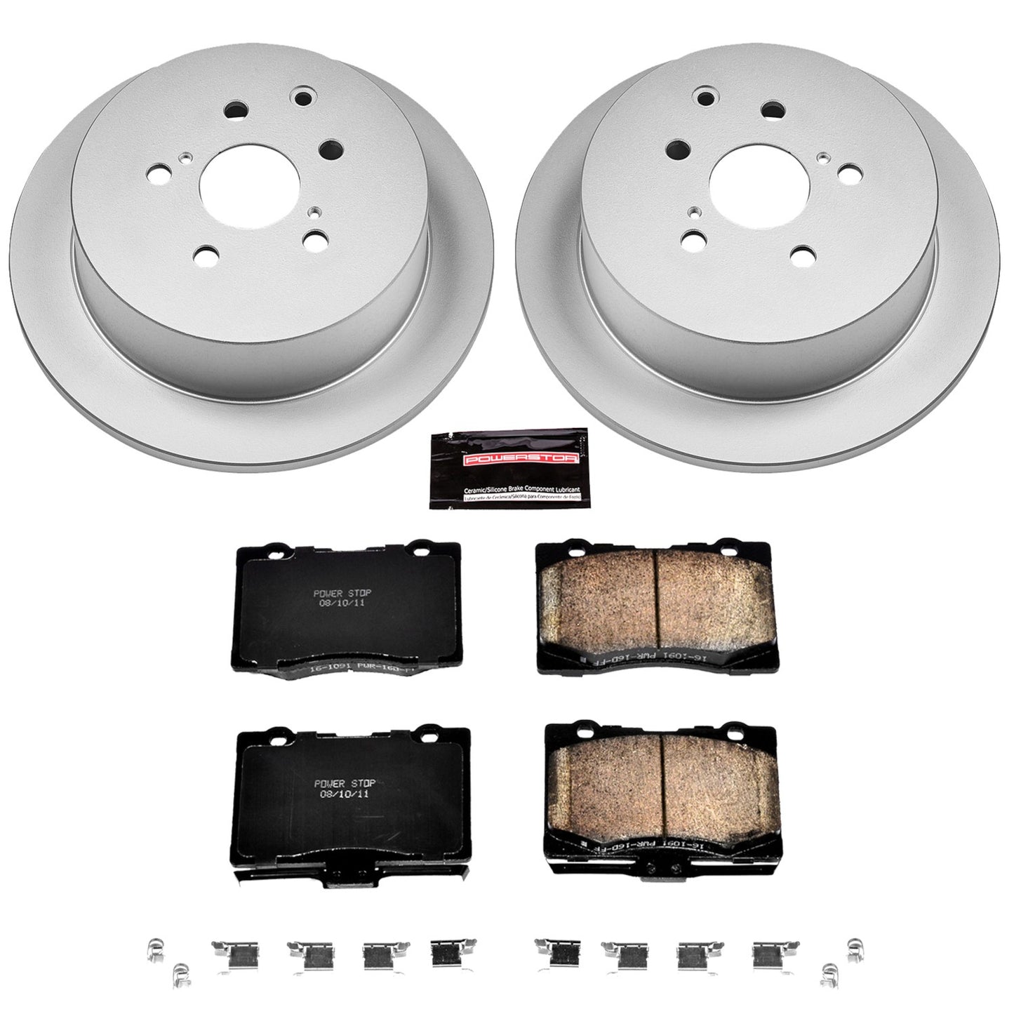 PowerStop Power Stop 10-15 Lexus RX350 Rear Z17 Evolution Geomet Coated Brake Kit CRK5864