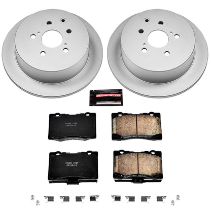 PowerStop Power Stop 10-15 Lexus RX350 Rear Z17 Evolution Geomet Coated Brake Kit CRK5864