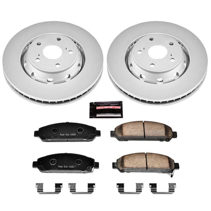 PowerStop Power Stop 09-16 Toyota Venza Front Z17 Evolution Geomet Coated Brake Kit CRK5865