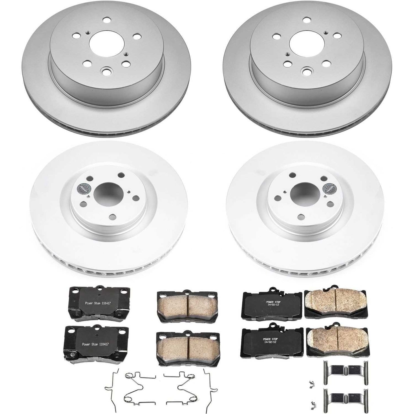PowerStop Power Stop 09-11 Lexus GS350 Front & Rear Z17 Evolution Geomet Coated Brake Kit CRK5869