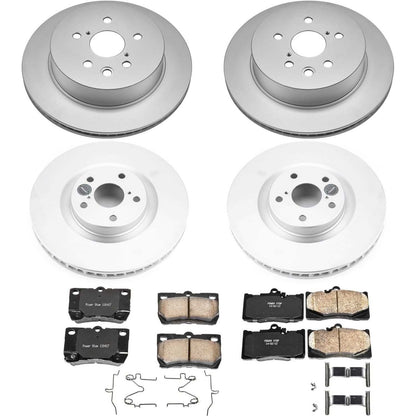 PowerStop Power Stop 09-11 Lexus GS350 Front & Rear Z17 Evolution Geomet Coated Brake Kit CRK5869