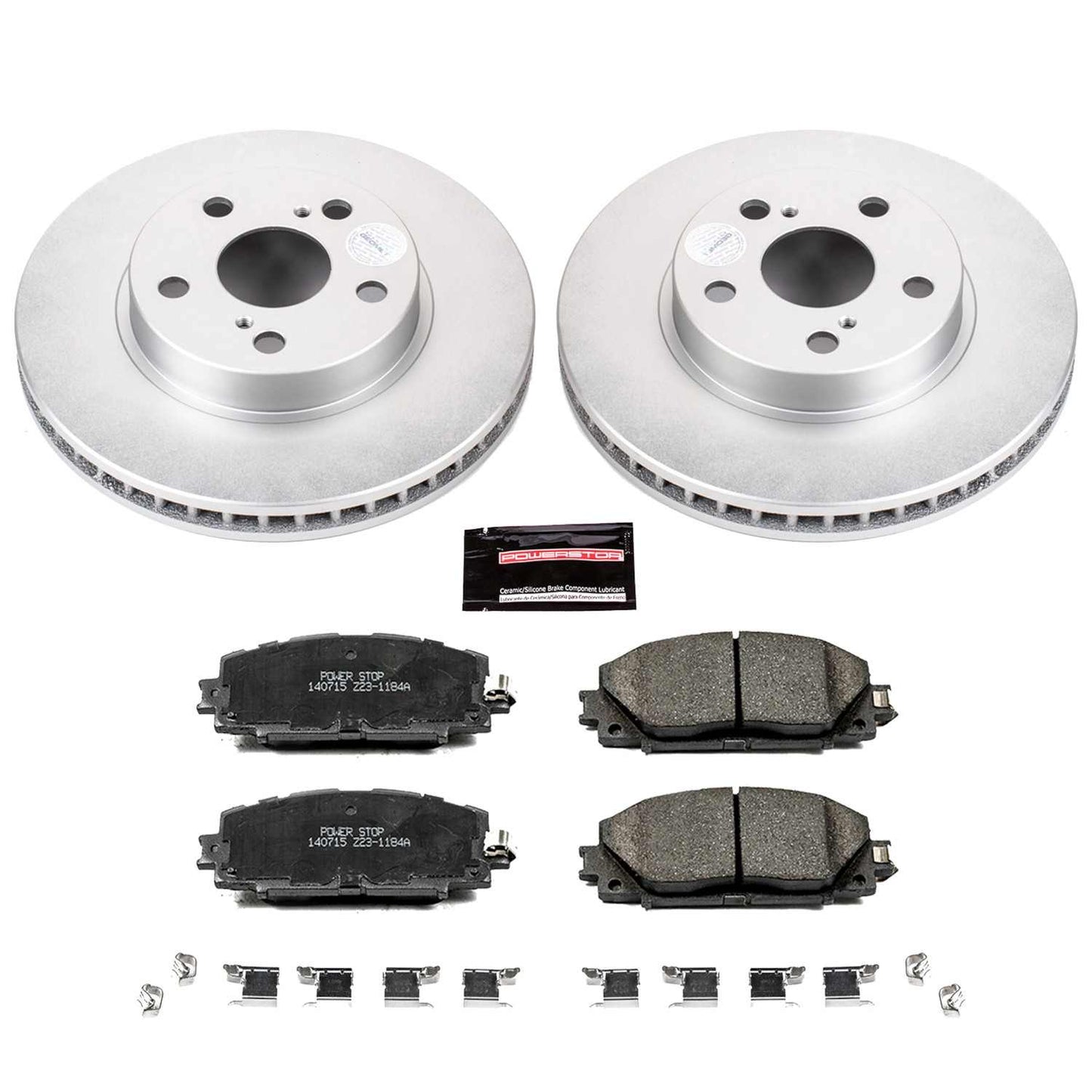 PowerStop Power Stop 11-17 Lexus CT200h Front Z17 Evolution Geomet Coated Brake Kit CRK5870