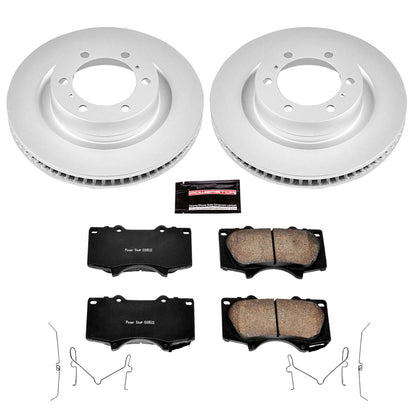 PowerStop Power Stop 10-19 Lexus GX460 Front Z17 Evolution Geomet Coated Brake Kit CRK5873