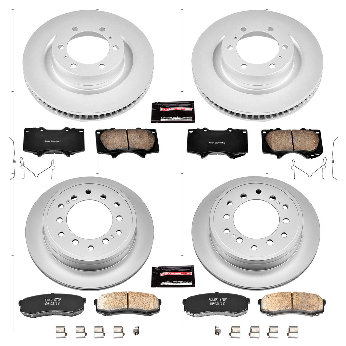 PowerStop Power Stop 10-19 Lexus GX460 Front & Rear Z17 Evolution Geomet Coated Brake Kit CRK5874