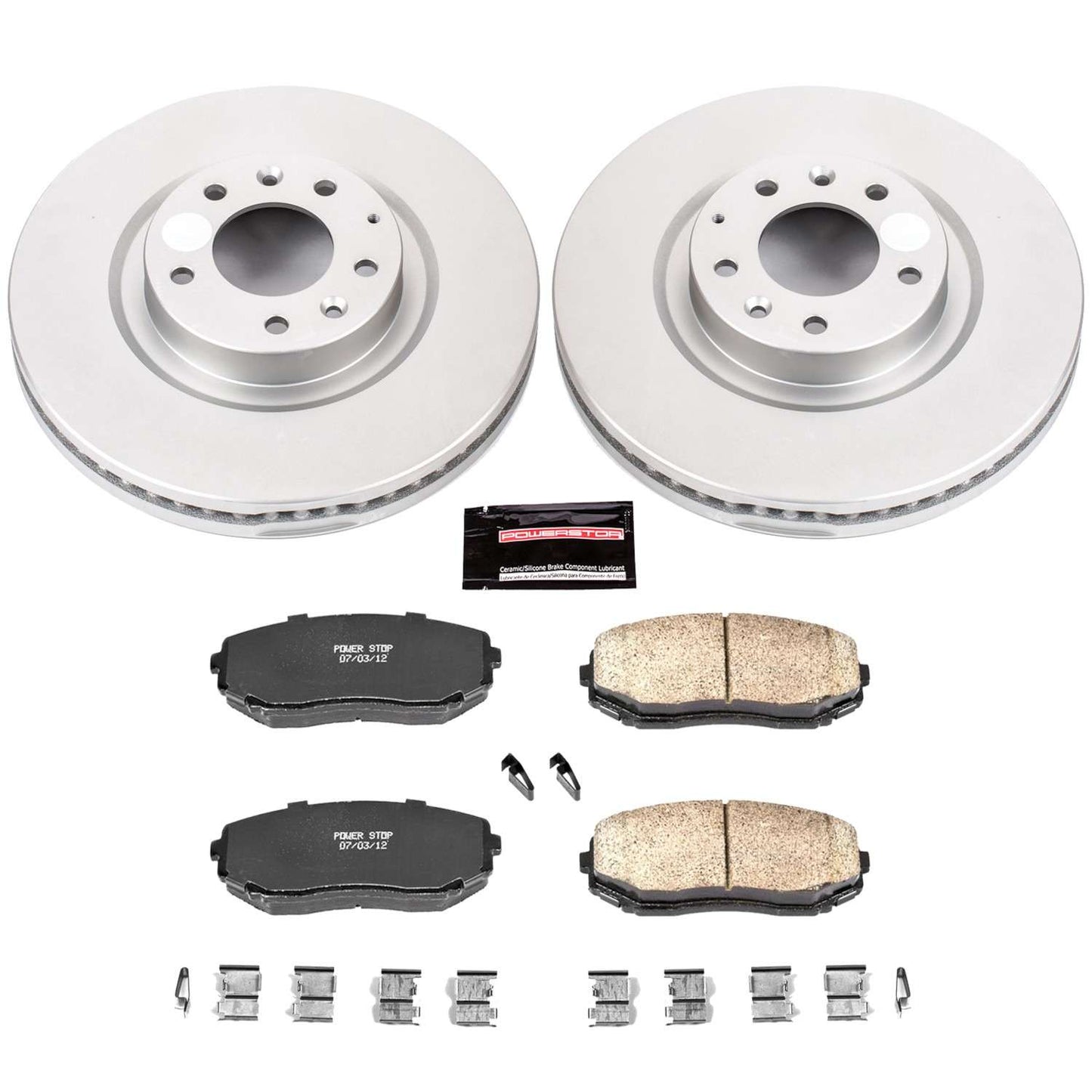 PowerStop Power Stop 07-15 Mazda CX-9 Front Z17 Evolution Geomet Coated Brake Kit CRK5878