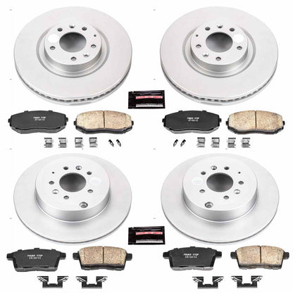 PowerStop Power Stop 07-15 Mazda CX-9 Front & Rear Z17 Evolution Geomet Coated Brake Kit CRK5879