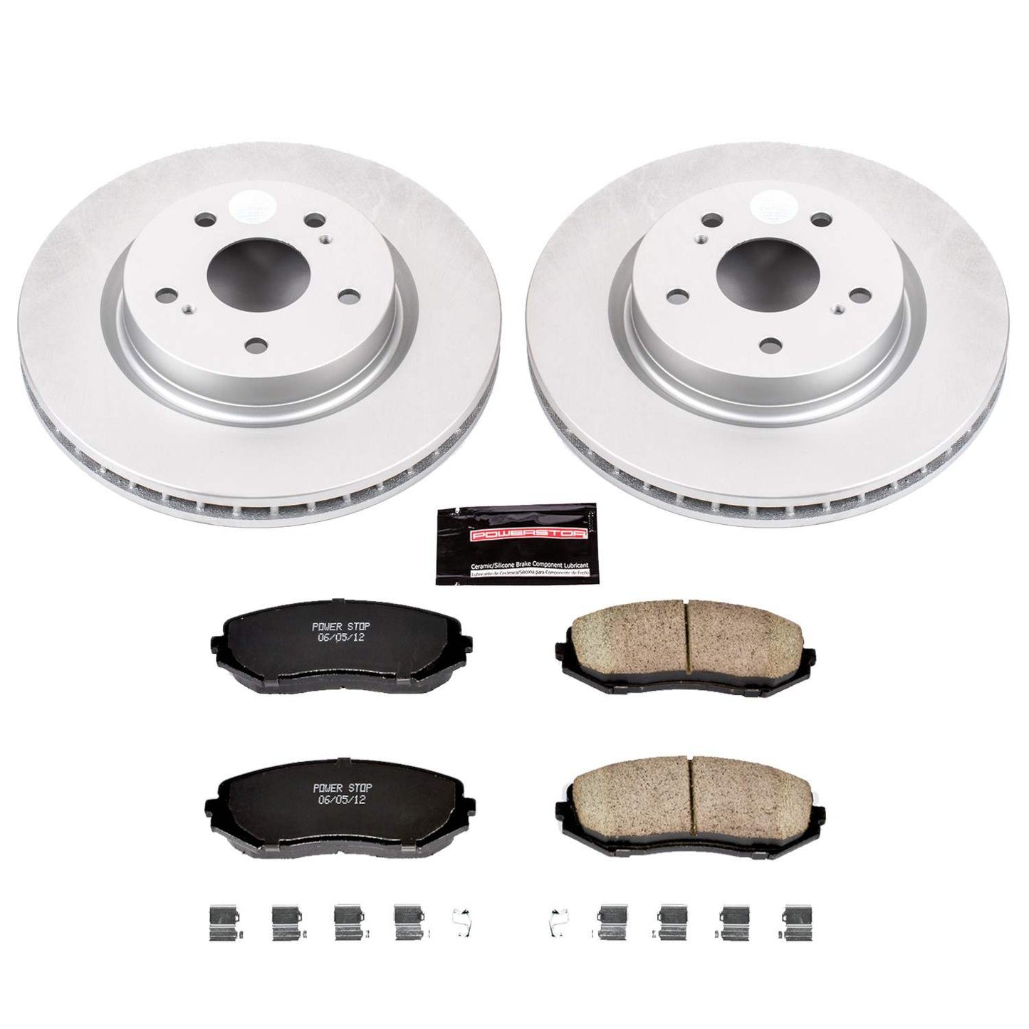 PowerStop Power Stop 06-13 Suzuki Grand Vitara Front Z17 Evolution Geomet Coated Brake Kit CRK5886