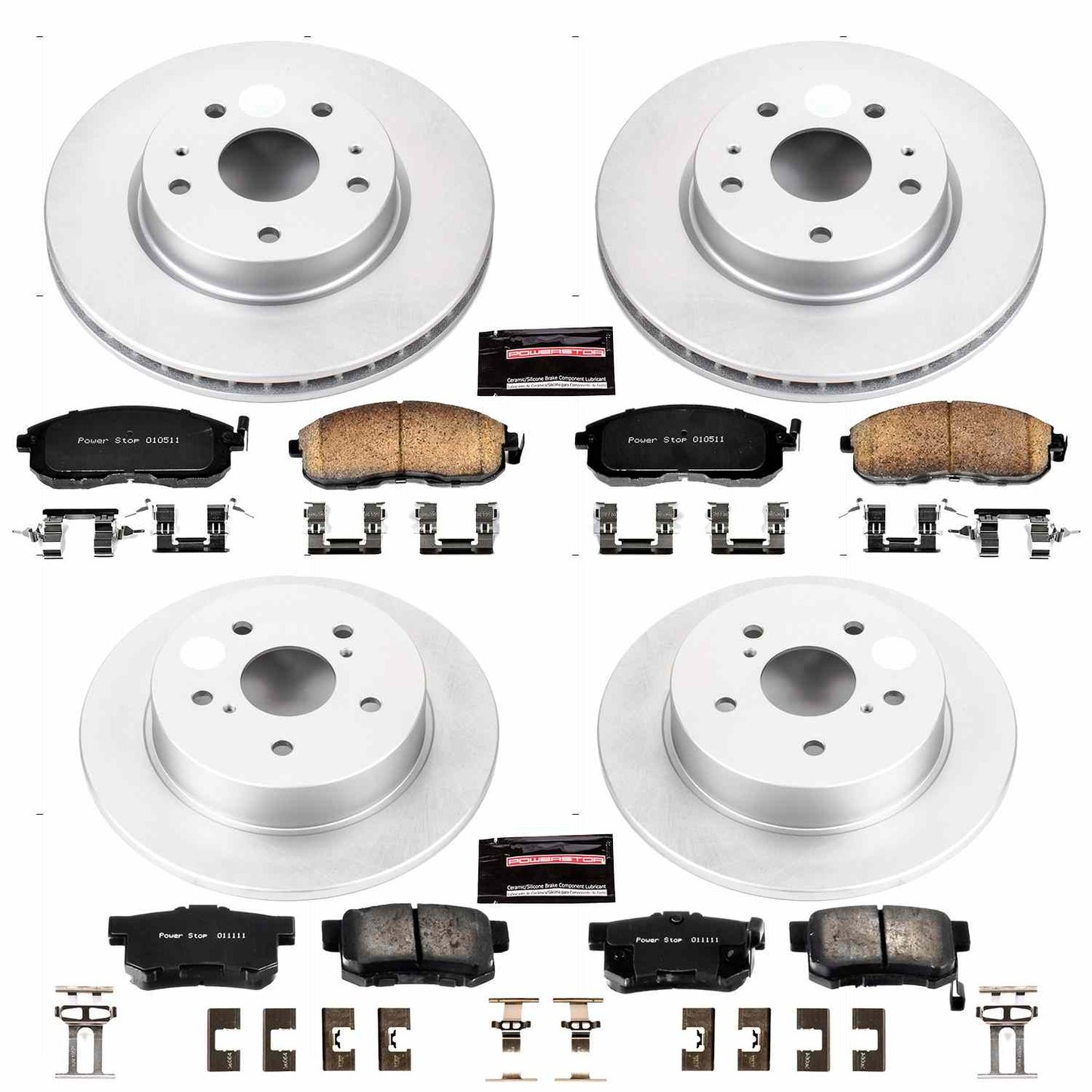 PowerStop Power Stop 07-13 Suzuki SX4 Front & Rear Z17 Evolution Geomet Coated Brake Kit CRK5888