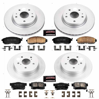 PowerStop Power Stop 07-13 Suzuki SX4 Front & Rear Z17 Evolution Geomet Coated Brake Kit CRK5888