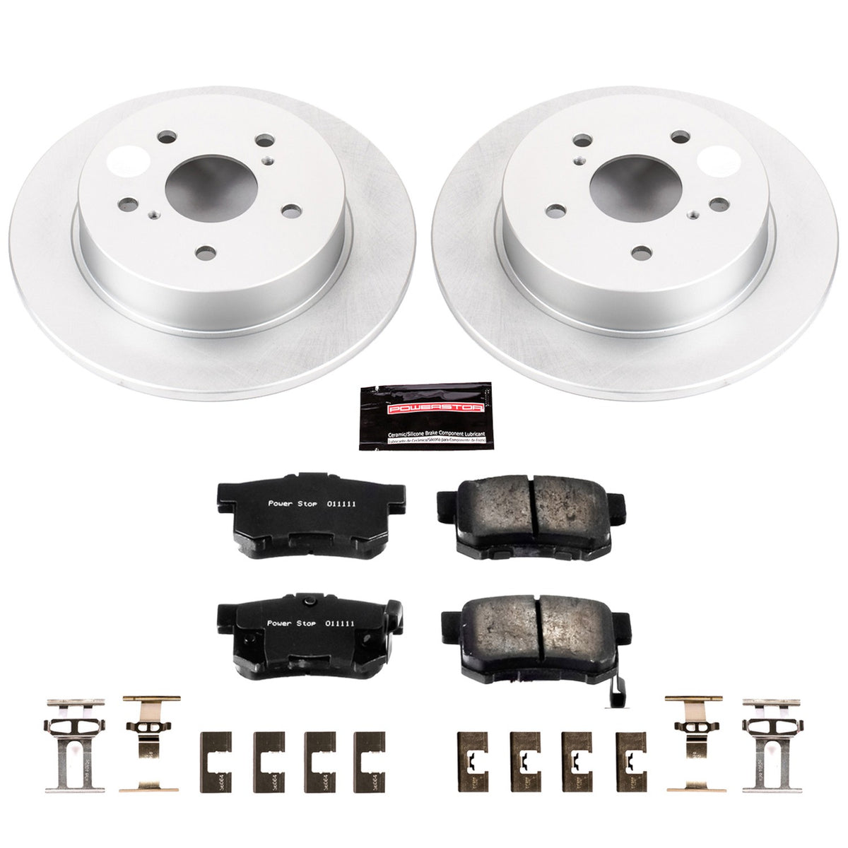 PowerStop Power Stop 07-13 Suzuki SX4 Rear Z17 Evolution Geomet Coated Brake Kit CRK5889