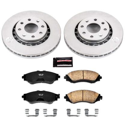 PowerStop Power Stop 04-11 Chevrolet Aveo Front Z17 Evolution Geomet Coated Brake Kit CRK5893