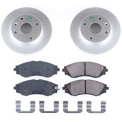 PowerStop Power Stop 04-08 Suzuki Forenza Front Z17 Evolution Geomet Coated Brake Kit CRK5894