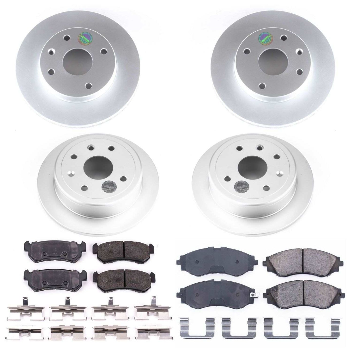 PowerStop Power Stop 04-06 Suzuki Forenza Front & Rear Z17 Evolution Geomet Coated Brake Kit CRK5895