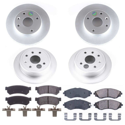 PowerStop Power Stop 07-08 Suzuki Forenza Front & Rear Z17 Evolution Geomet Coated Brake Kit CRK5896