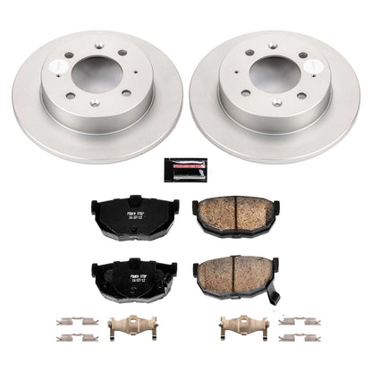 PowerStop Power Stop 04-09 Kia Spectra Rear Z17 Evolution Geomet Coated Brake Kit CRK5905