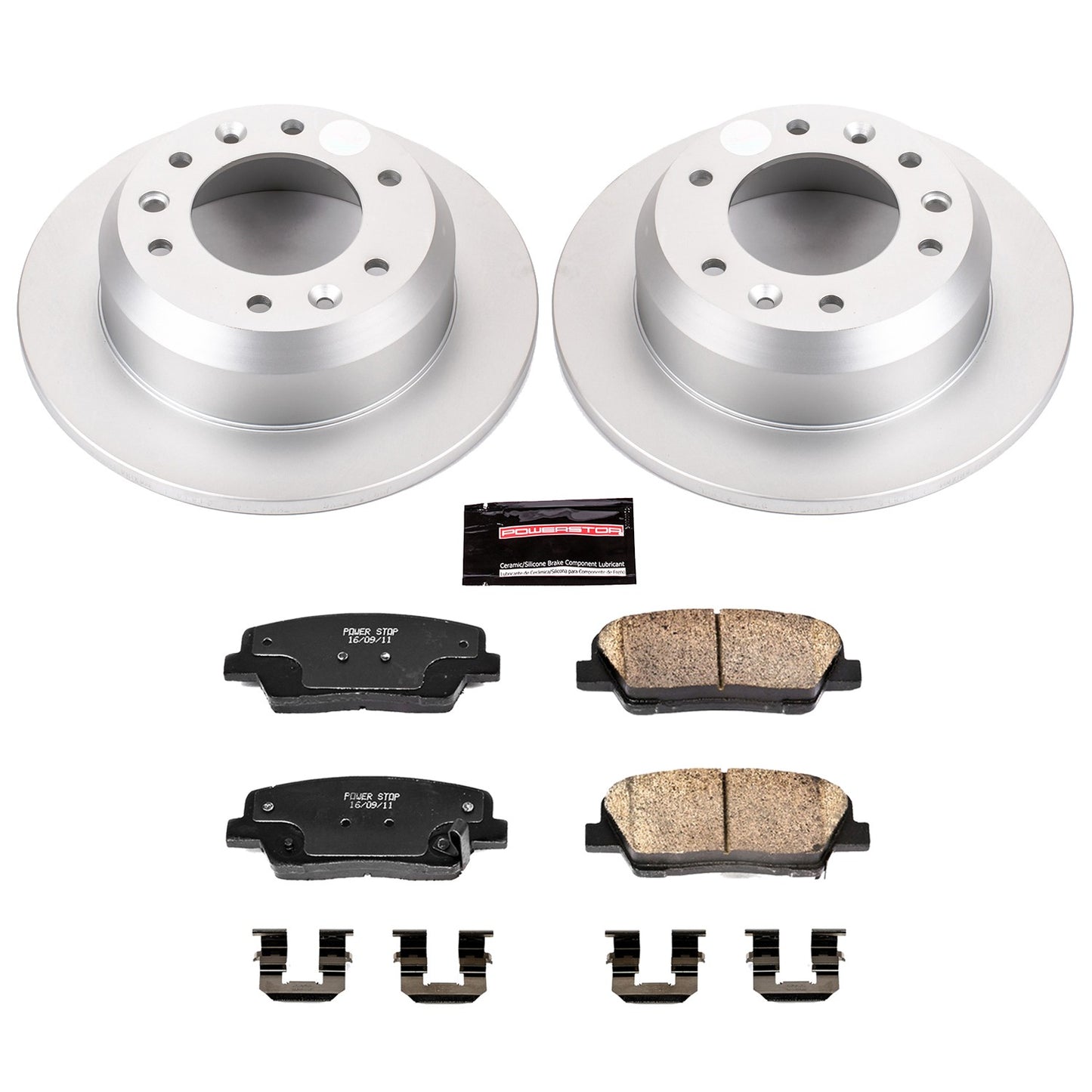 PowerStop Power Stop 07-08 Hyundai Entourage Rear Z17 Evolution Geomet Coated Brake Kit CRK5906