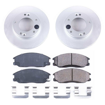 PowerStop Power Stop 07-09 Kia Sorento Front Z17 Evolution Geomet Coated Brake Kit CRK5908