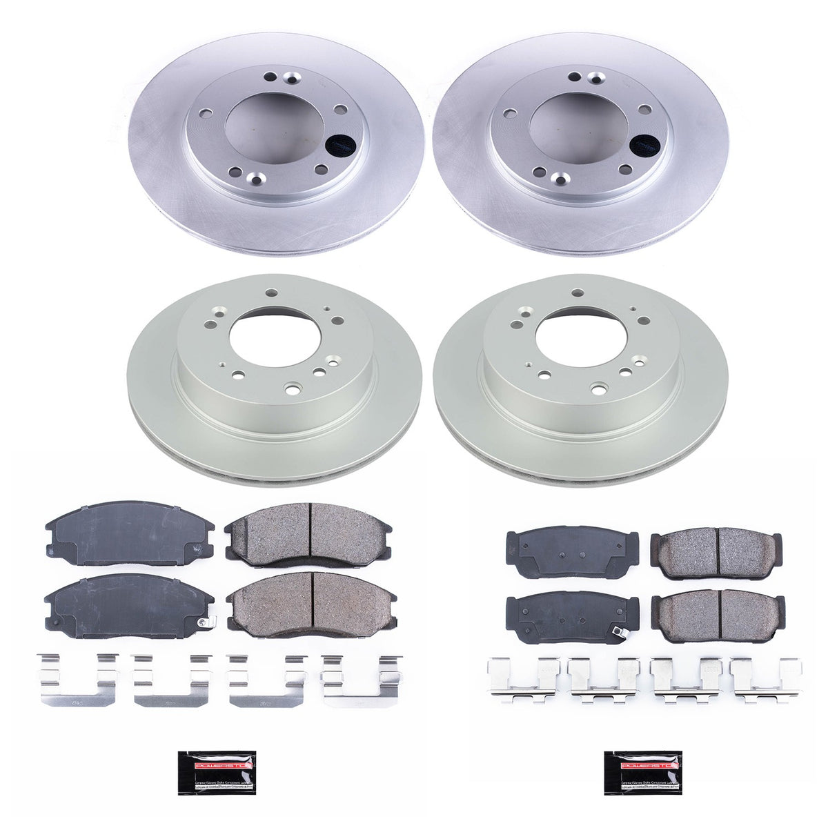 PowerStop Power Stop 07-09 Kia Sorento Front & Rear Z17 Evolution Geomet Coated Brake Kit CRK5909