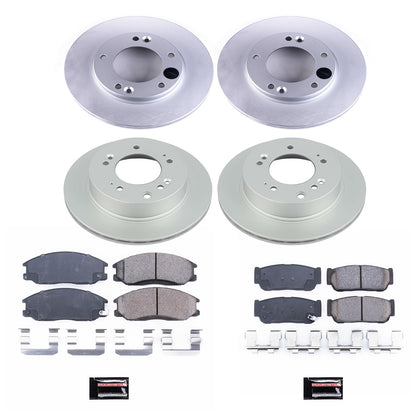PowerStop Power Stop 07-09 Kia Sorento Front & Rear Z17 Evolution Geomet Coated Brake Kit CRK5909