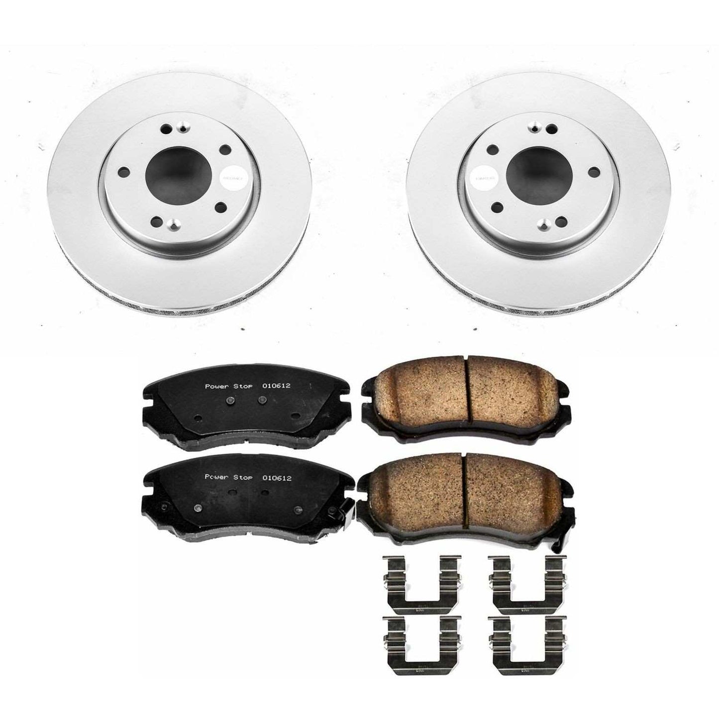 PowerStop Power Stop 10-11 Kia Soul Front Z17 Evolution Geomet Coated Brake Kit CRK5913