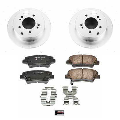 PowerStop Power Stop 10-13 Kia Soul Rear Z17 Evolution Geomet Coated Brake Kit CRK5916