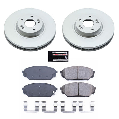 PowerStop Power Stop 07-12 Hyundai Veracruz Front Z17 Evolution Geomet Coated Brake Kit CRK5918