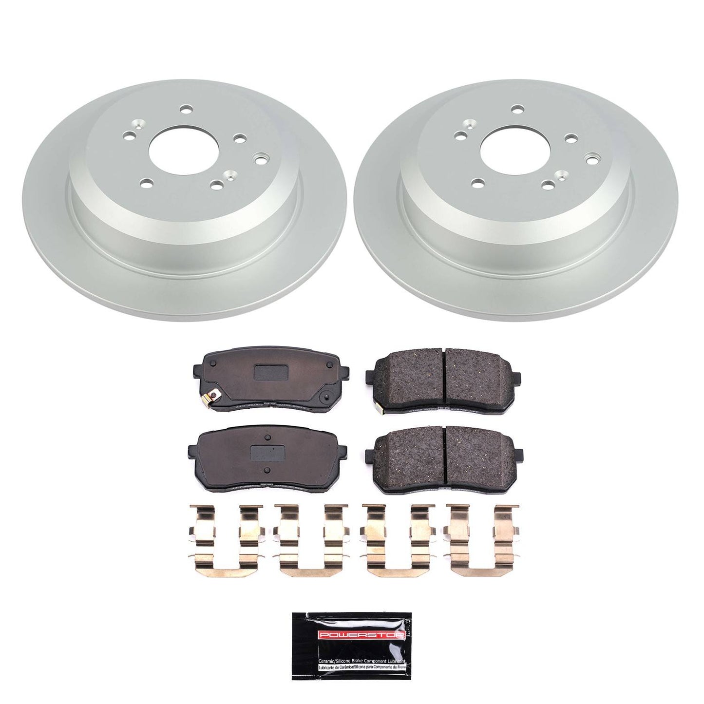 PowerStop Power Stop 07-12 Hyundai Veracruz Rear Z17 Evolution Geomet Coated Brake Kit CRK5920