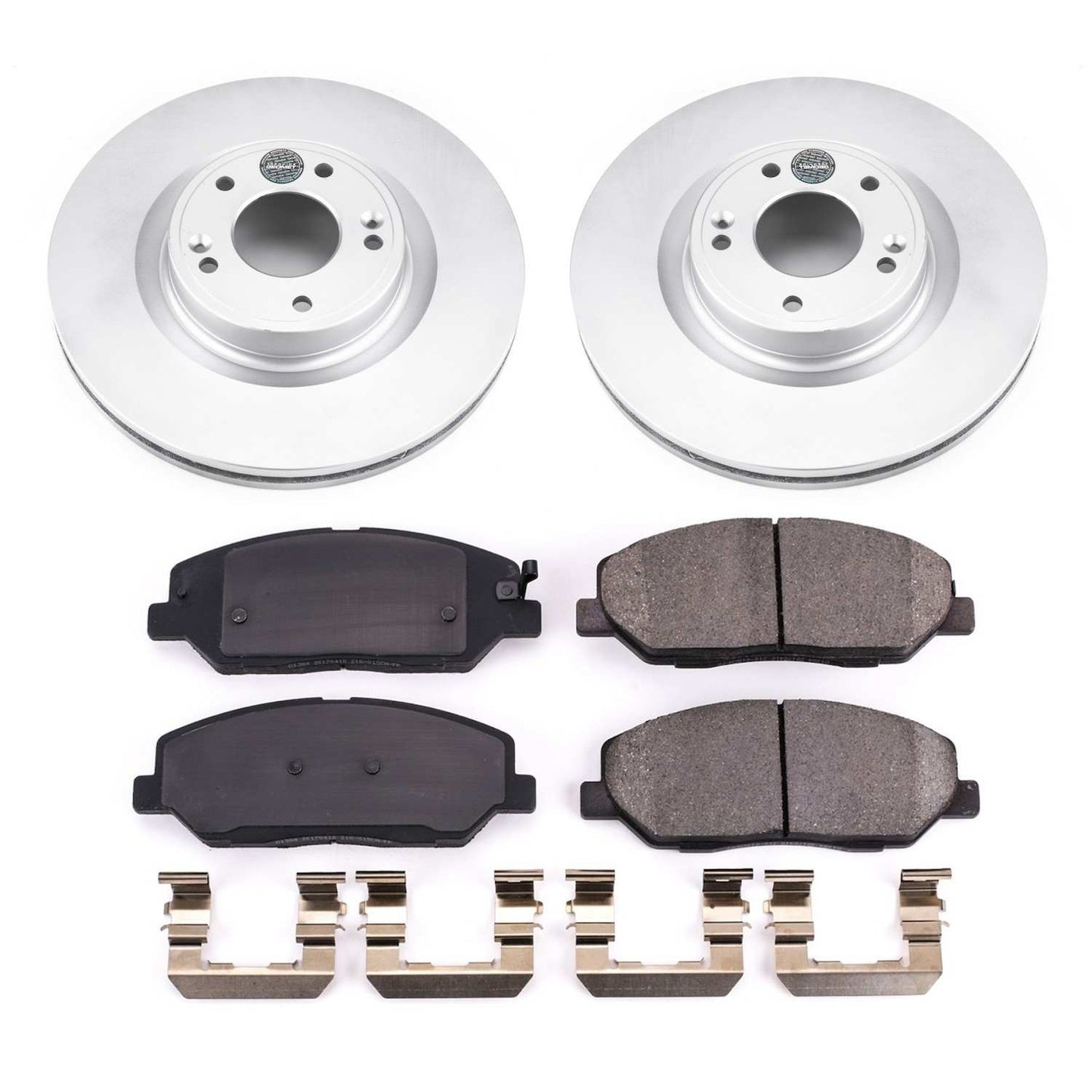 PowerStop Power Stop 09-11 Hyundai Genesis Front Z17 Evolution Geomet Coated Brake Kit CRK5921