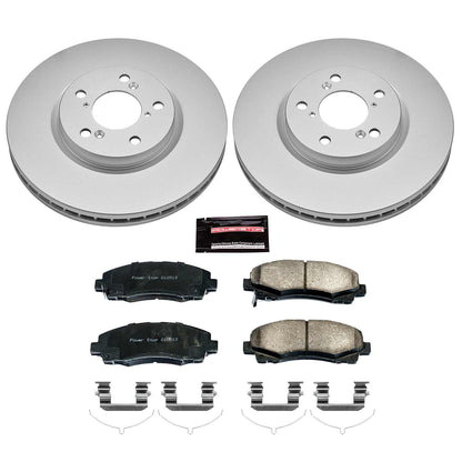 PowerStop Power Stop 12-14 Honda Ridgeline Front Z17 Evolution Geomet Coated Brake Kit CRK5939