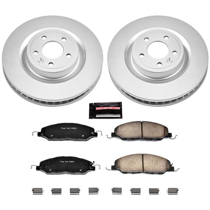PowerStop Power Stop 11-14 Ford Mustang Front Z17 Evolution Geomet Coated Brake Kit CRK5944