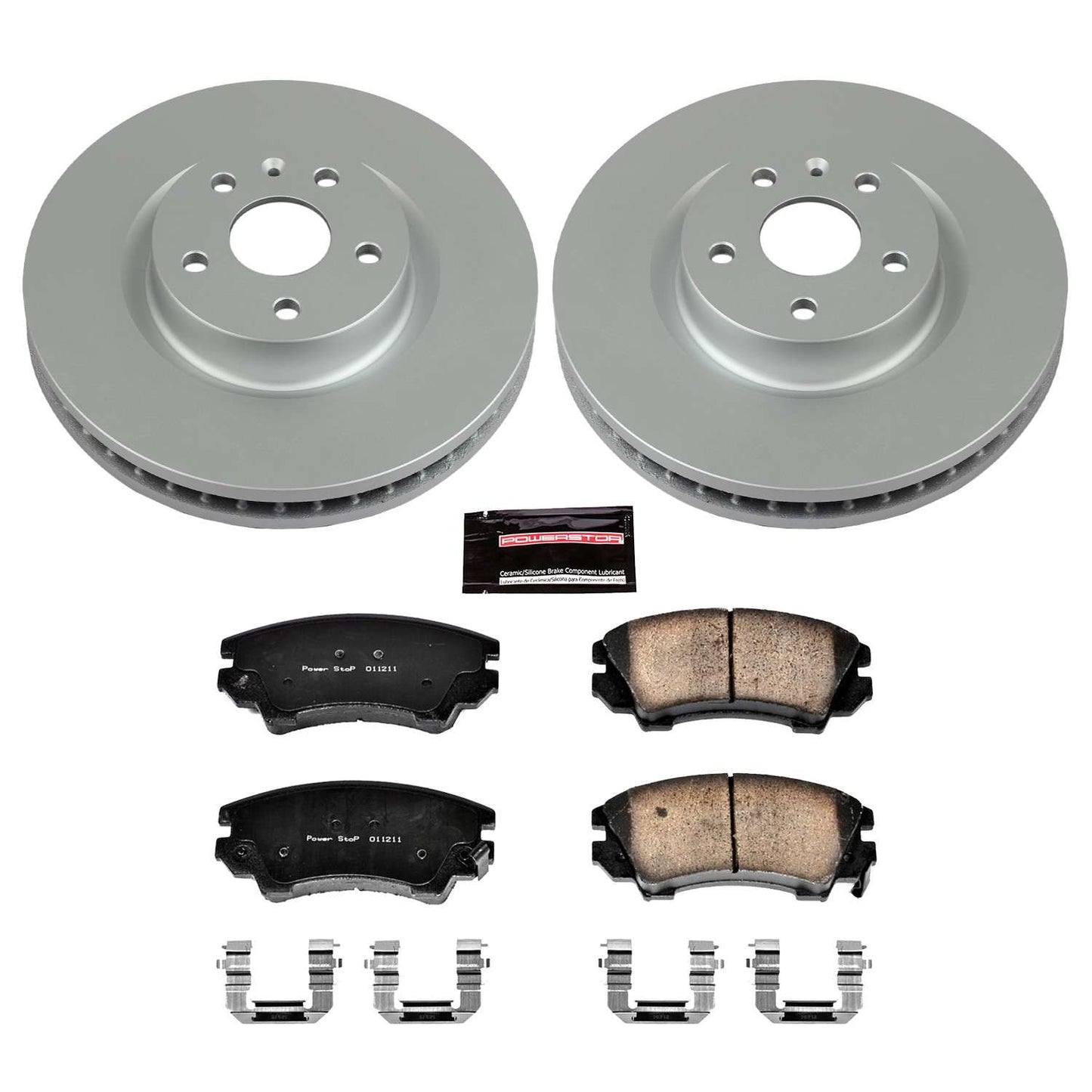 PowerStop Power Stop 11-17 Chevrolet Caprice Front Z17 Evolution Geomet Coated Brake Kit CRK5948